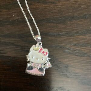 Sanrio Hello Kitty Pink and Silver Necklace 925